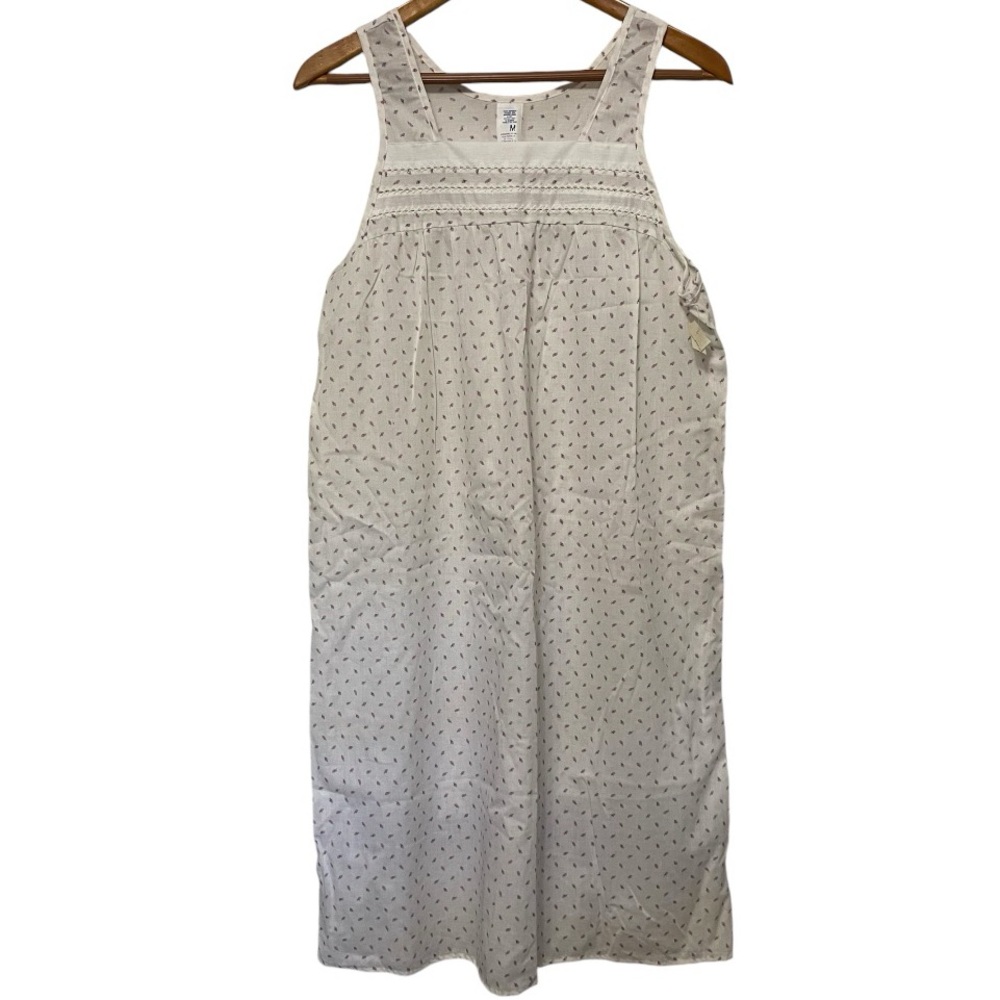 Vintage Deadstock 1980s Floral Nightgown Cottagecore Grannycore Womens Medium
